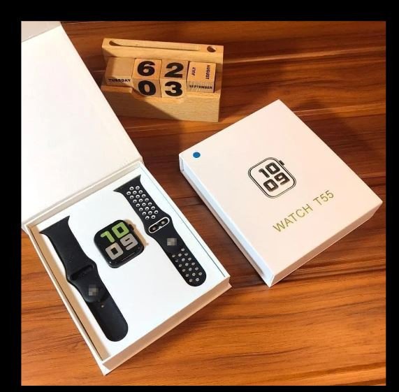 T55 SmartWatch With Dual Straps – Black Color